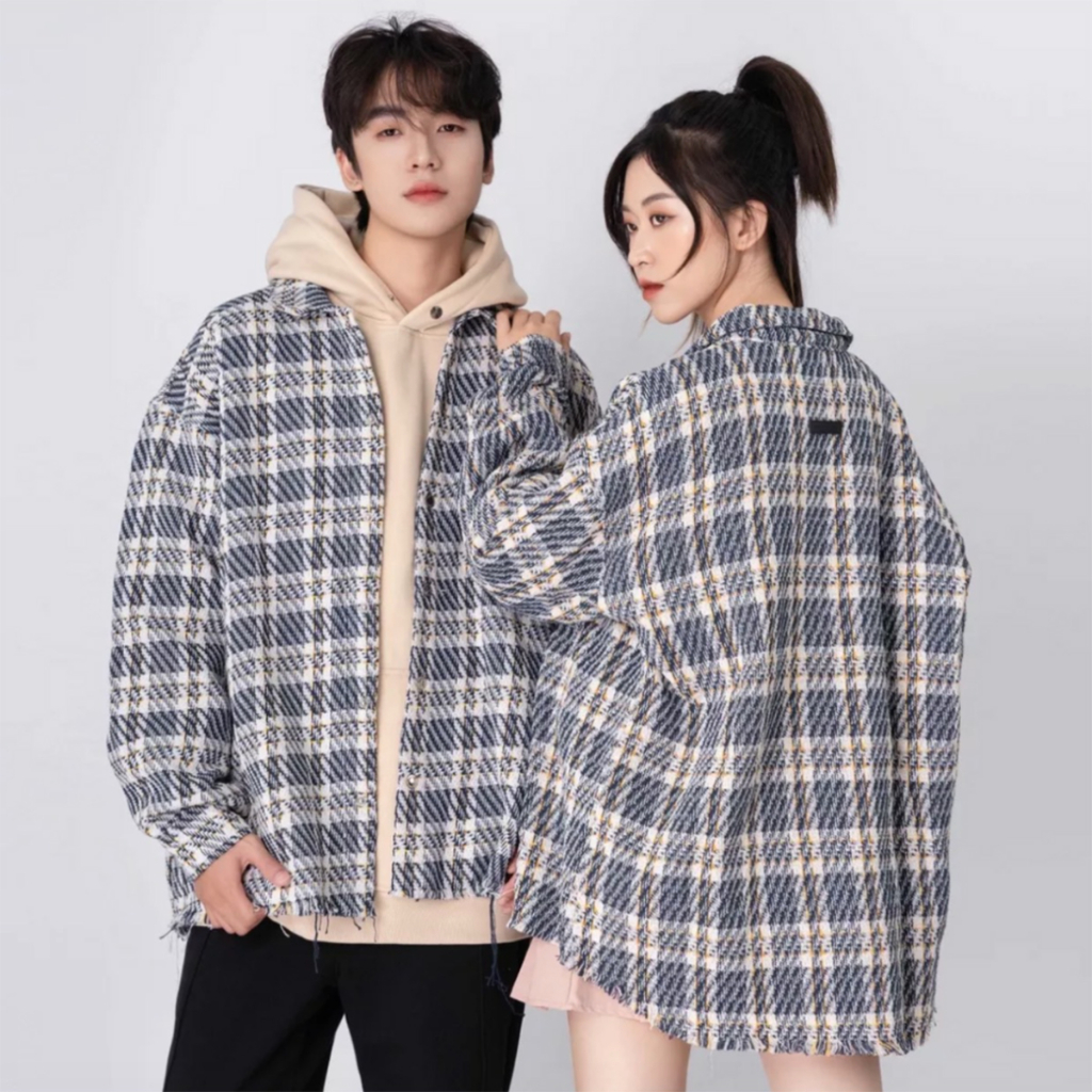 Áo khoác dạ Jacket chất liệu dạ tweed nhập khẩu cao cấp - Phong cách phối đồ Hàn Quốc Mã JK35