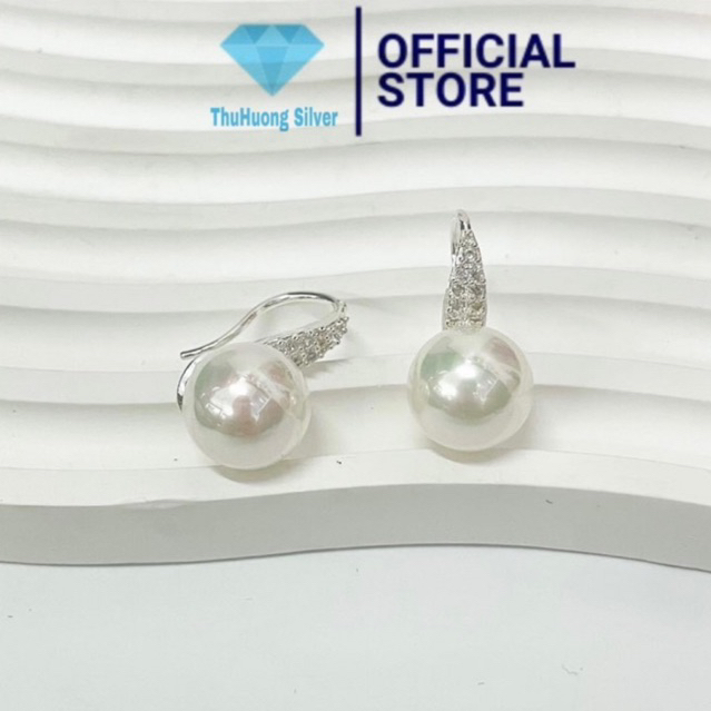 BÔNG TAI MÓC TRAI ĐÍNH ĐÁ NHÂN TẠO CHUẨN BẠC TA