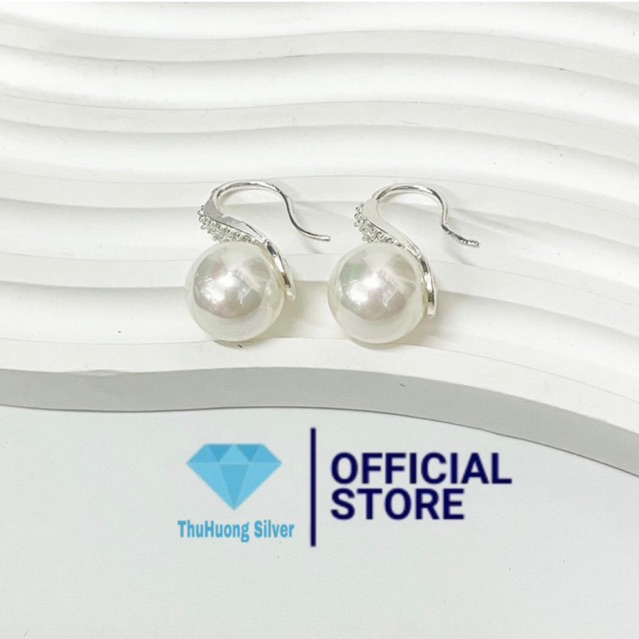 BÔNG TAI MÓC TRAI ĐÍNH ĐÁ NHÂN TẠO CHUẨN BẠC TA