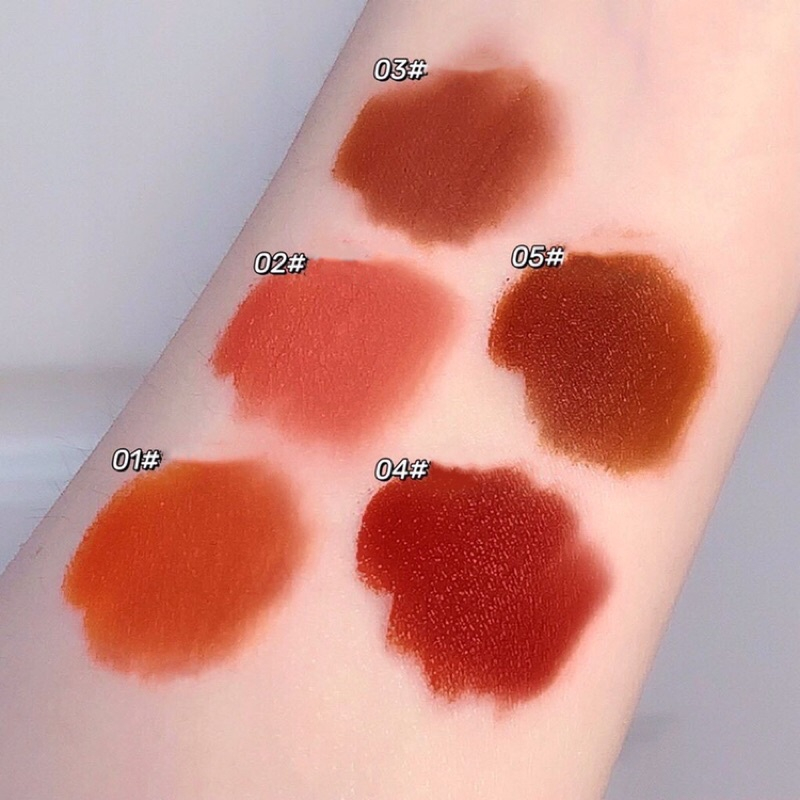 Sét son kem MAGIC CASA Vàng phô mai 5 cây son kem lì