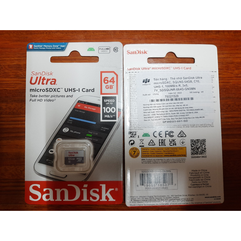 Thẻ nhớ Nhạc Lossless Micro SDXC Sandisk FLAC - WAV - Mp4 - Mp3 Tuyển Chọn Hay 1000 Bài 64Gb