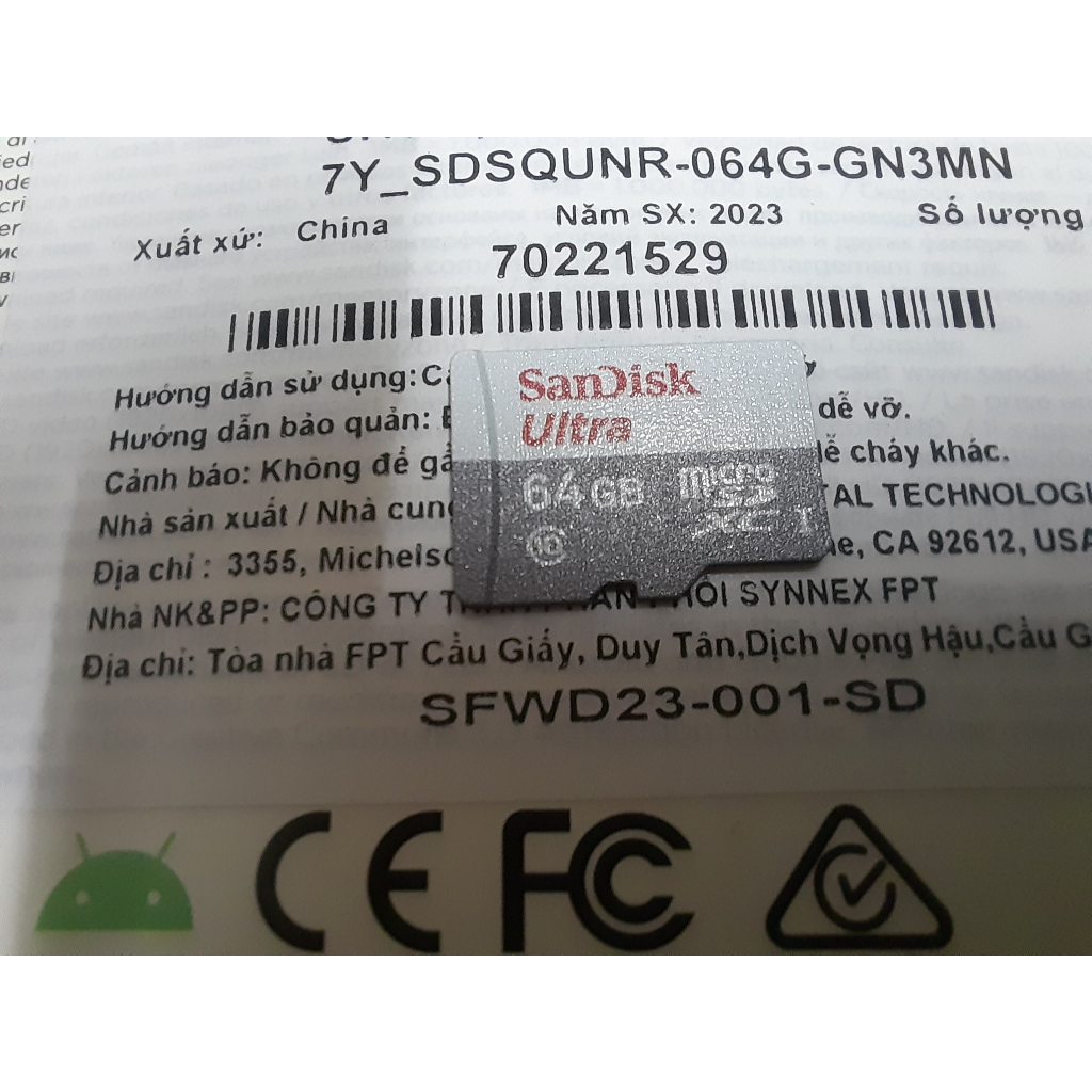 Thẻ nhớ Nhạc Lossless Micro SDXC Sandisk FLAC - WAV - Mp4 - Mp3 Tuyển Chọn Hay 1000 Bài 64Gb