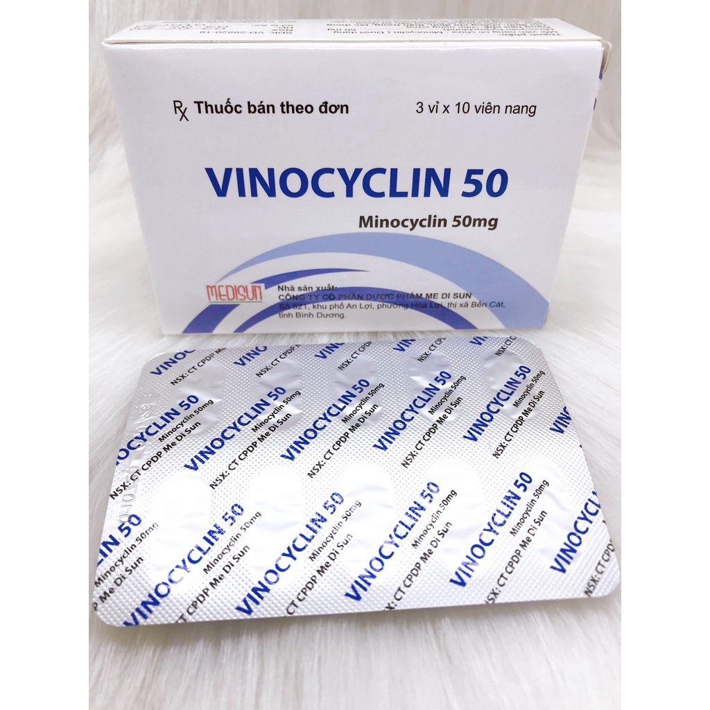 Vinocyclin 50 giúp giảm tình trạng mụn trứng cá - bs Bảo Hân