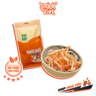 Mực xé sợi thợ sấy - túi 35g đồ ăn vặt sài gòn cực ngon, cực rẻ 😱
