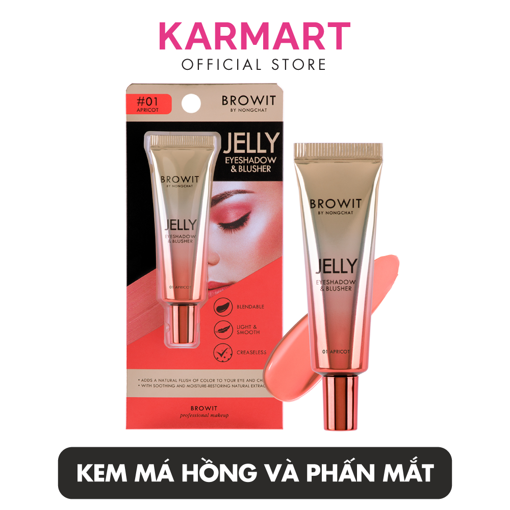 Kem má hồng và phấn mắt BROWIT Jelly Eyeshadow & Blusher