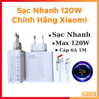 Sạc Nhanh Xiaomi 120w Type C 6A cho K50 Ultra / K60 / K60 Pro / Mi 13pro / Mi 12T mi13ultra note11Tpro+ note12pro+