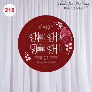 MS 216 - Bảng Gia Tiên, Backdrop trang trí đám cưới