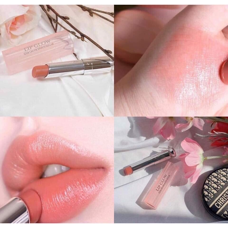 Son Dưỡng Dior Addict Lip Glow Màu 012 Rosewood màu hồng cánh hoa