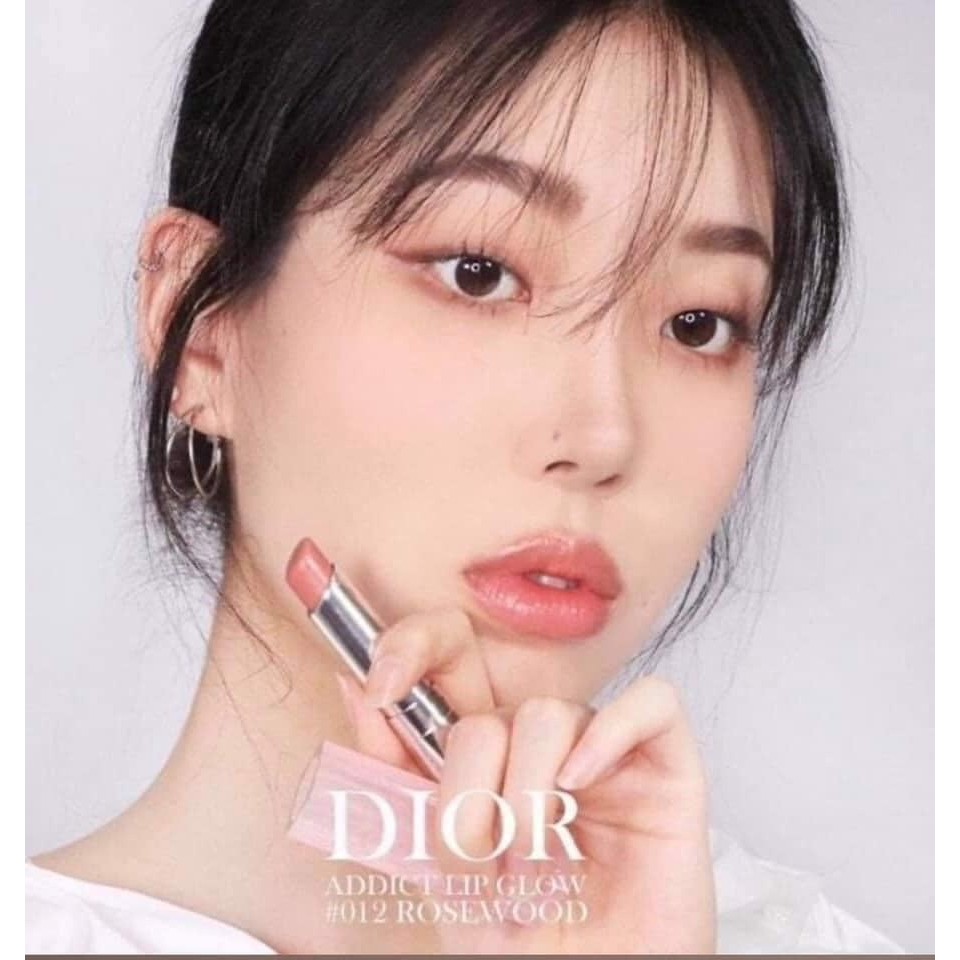 Son Dưỡng Dior Addict Lip Glow Màu 012 Rosewood màu hồng cánh hoa