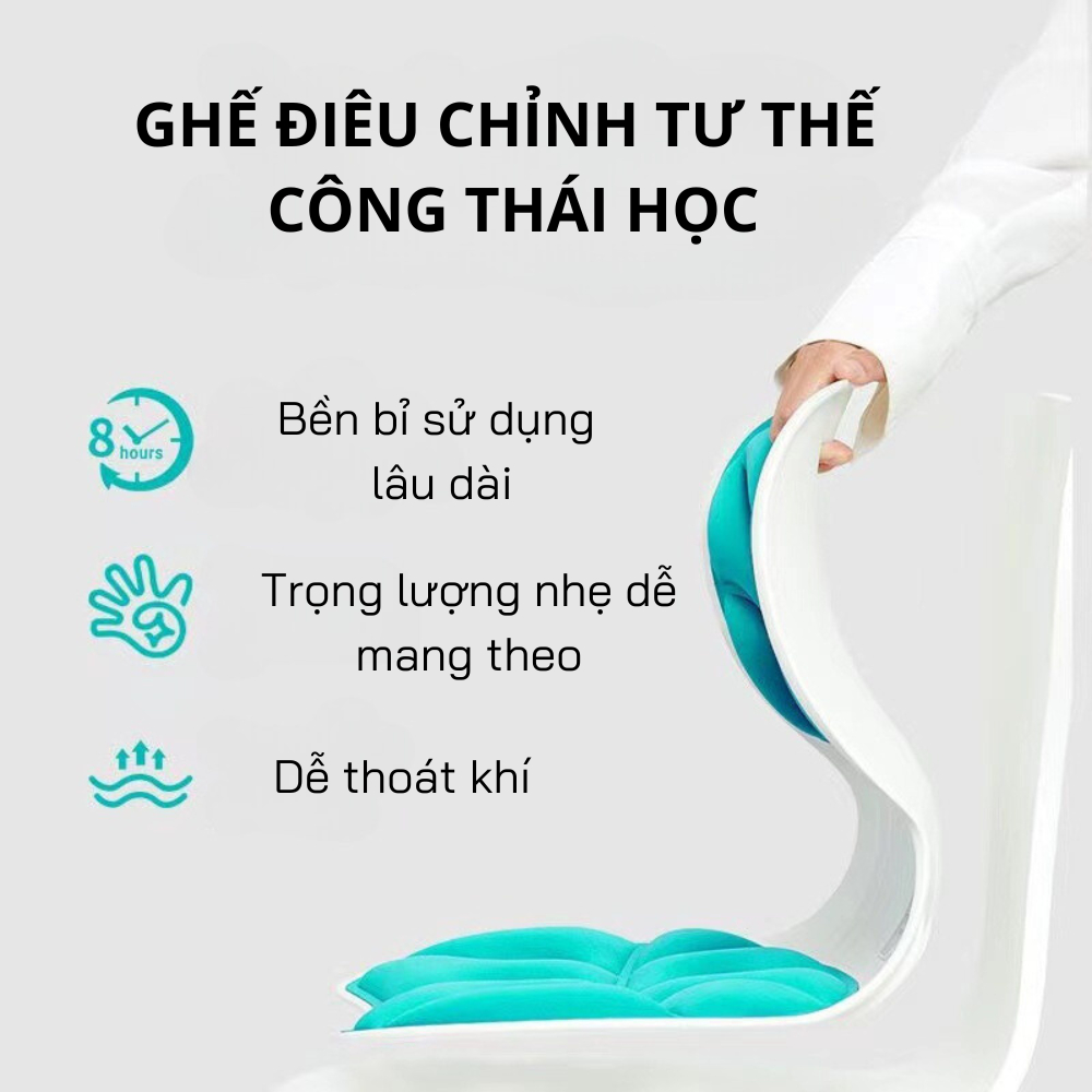 Ghế công thái học chống gù, điều chỉnh tư thế trẻ em, học sinh, sinh viên