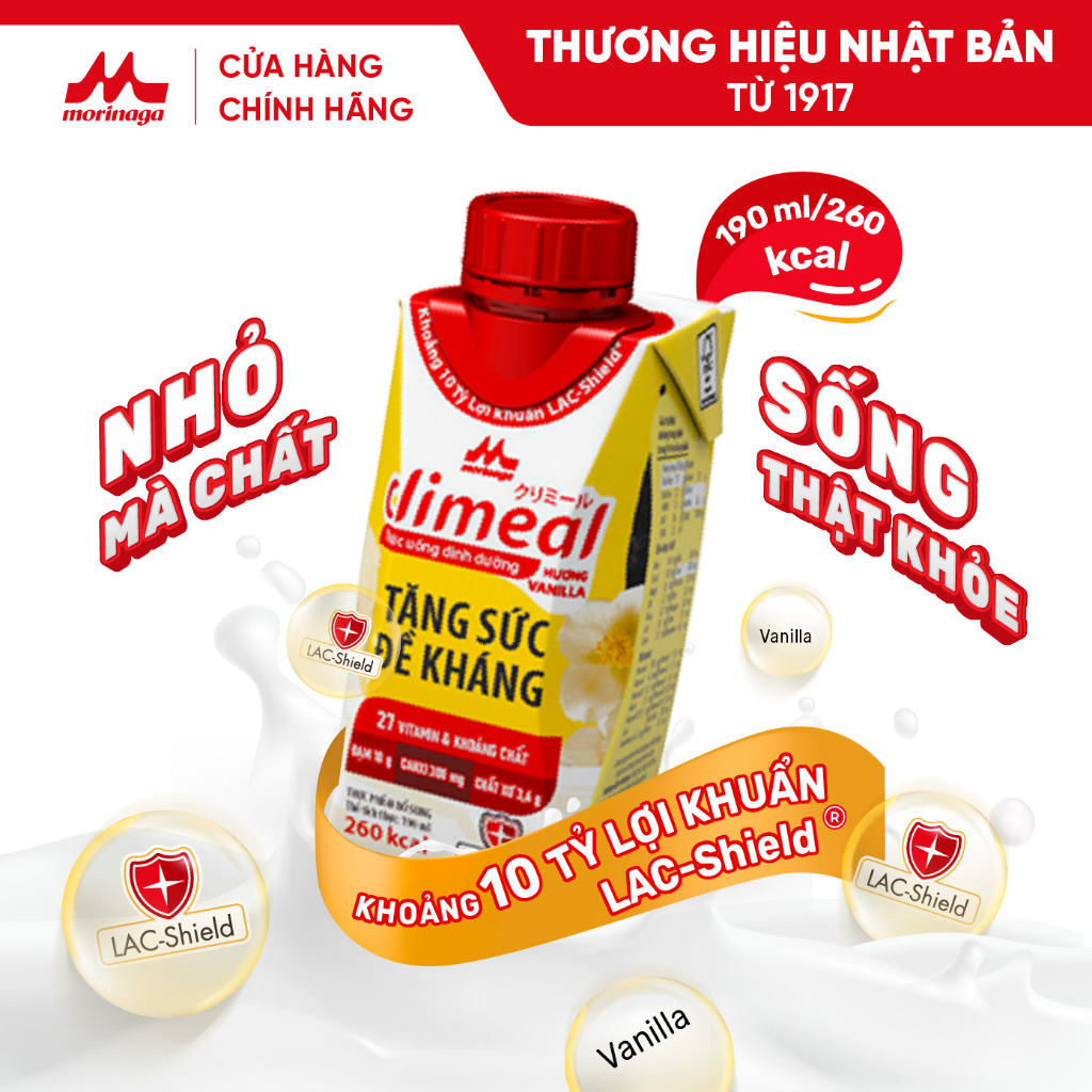 Vỉ 3 hộp 190ml Thức uống dinh dưỡng Climeal