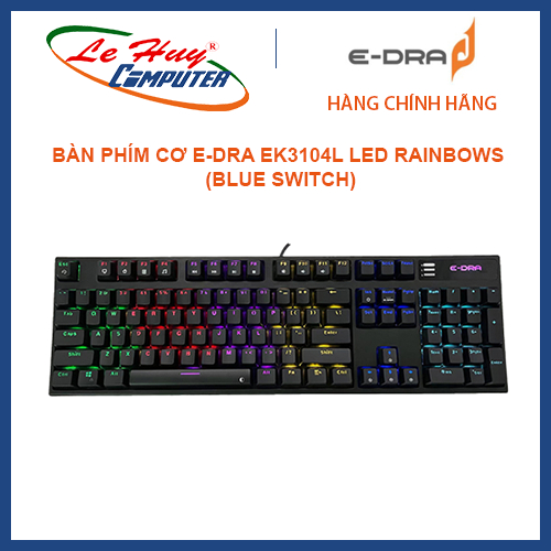 Bàn phím cơ E-DRA EK3104L LED Rainbows