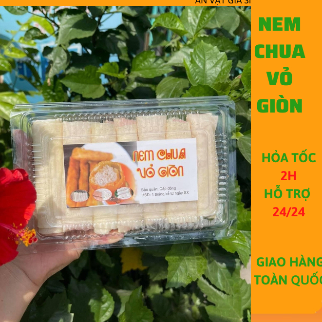 Nem chua vỏ giòn cực ngon ( hộp 20c )