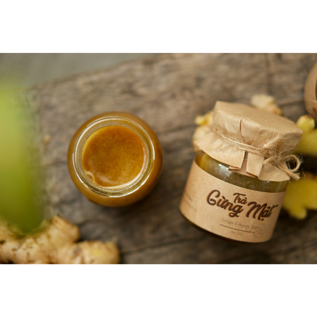 Trà gừng mật ong núi cao Hà Giang 120g làm ấm bụng, giảm đ.ầy bụng, khó t.iêu, c.ảm lạnh