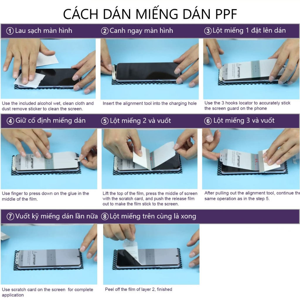 Dán ppf IP chống vân tay IP15 pro max 14 pro max 13 pro max 12 promax 11 promax xs xr max 7 8 plus 6 6s Plus Xsmax