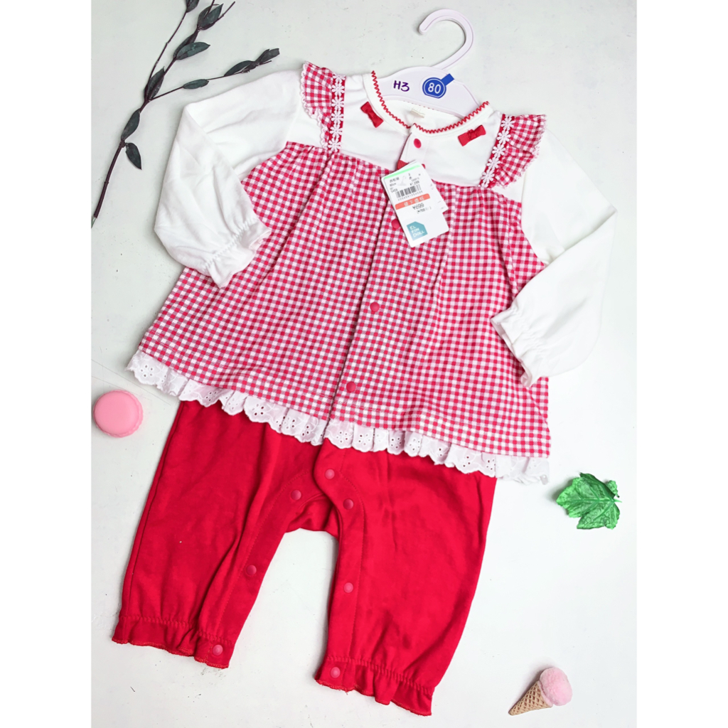 Jumpsuit Hàng Nhật Chất Liệu Thun Cotton Cho Bé Trai Bé Gái Từ 11 Kg