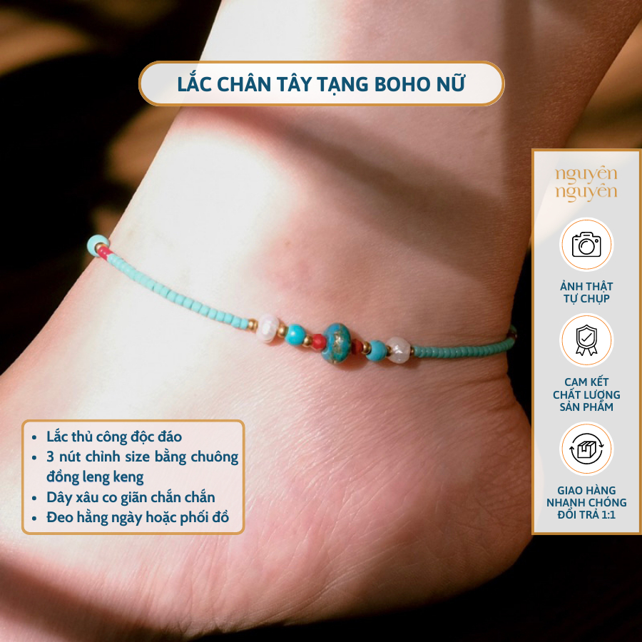 Lắc Chân Tây Tạng Phong Cách Thời Trang Boho Nữ