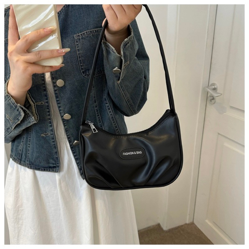 Túi kẹp nách nữ dáng nhúm thời trang đi chơi đi tiệc bag.thuhien