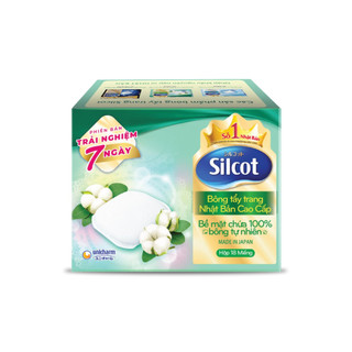 Bông trang điểm Silcot 18 Premium miếng/hộp