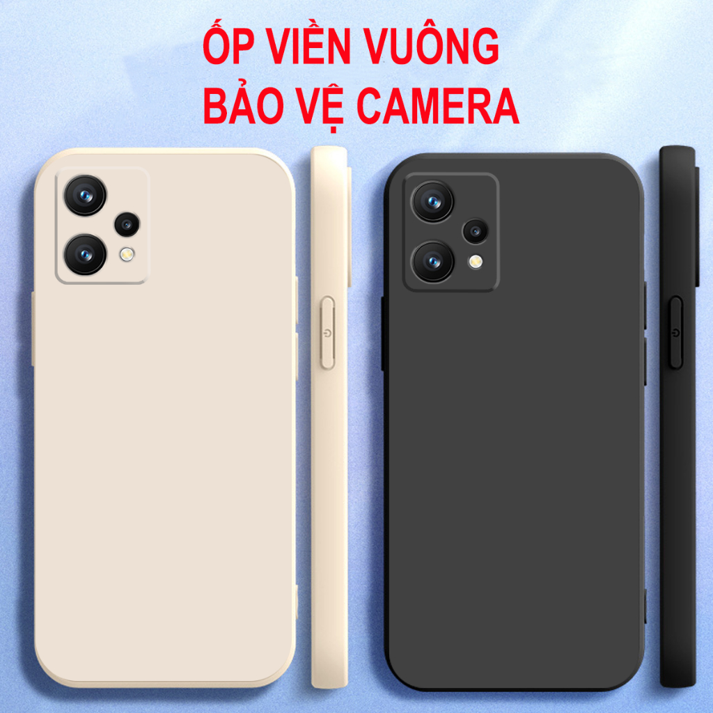 Ốp lưng REALME 9 4G / 9i / 9 Pro / 9 Pro+ cạnh vuông, viền vuông, tpu dẻo mền mịn siêu bền
