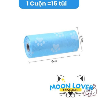 Túi Nilon Đựng Phân Chó Mèo Tự Phân Hủy (15 túi/cuộn)