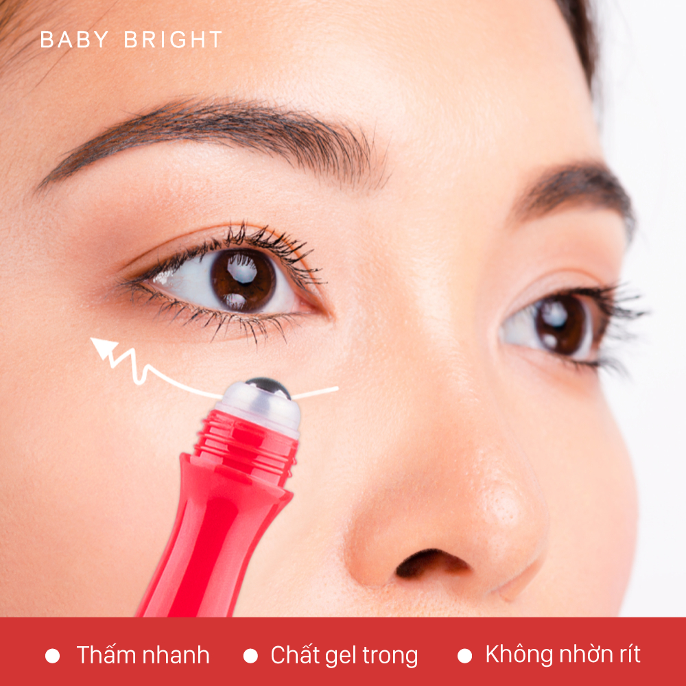 Lăn mắt dưỡng sáng & ngừa thâm Baby Bright Tomato & Gluta Bright Eye Roller Serum 15ml