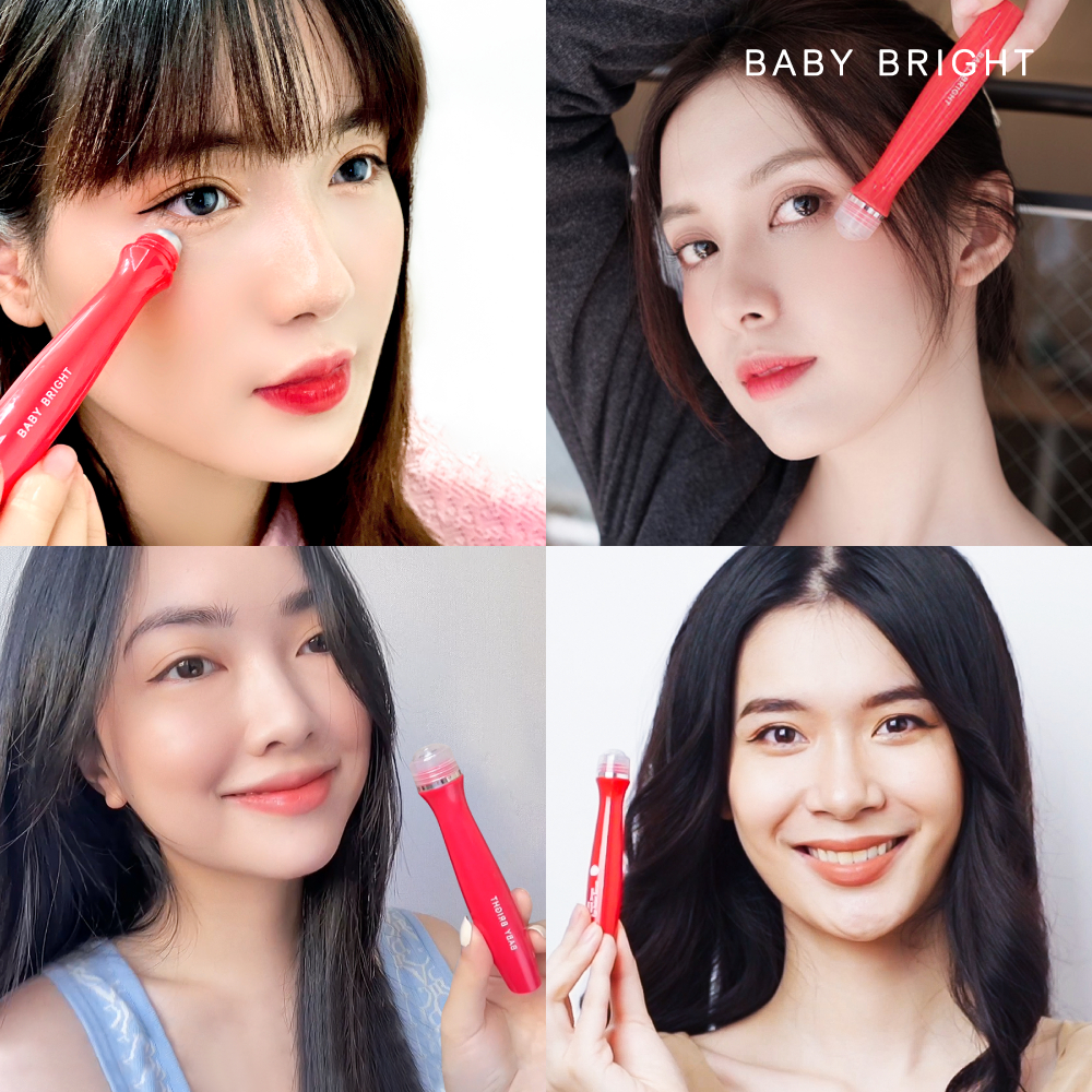 Lăn mắt dưỡng sáng & ngừa thâm Baby Bright Tomato & Gluta Bright Eye Roller Serum 15ml