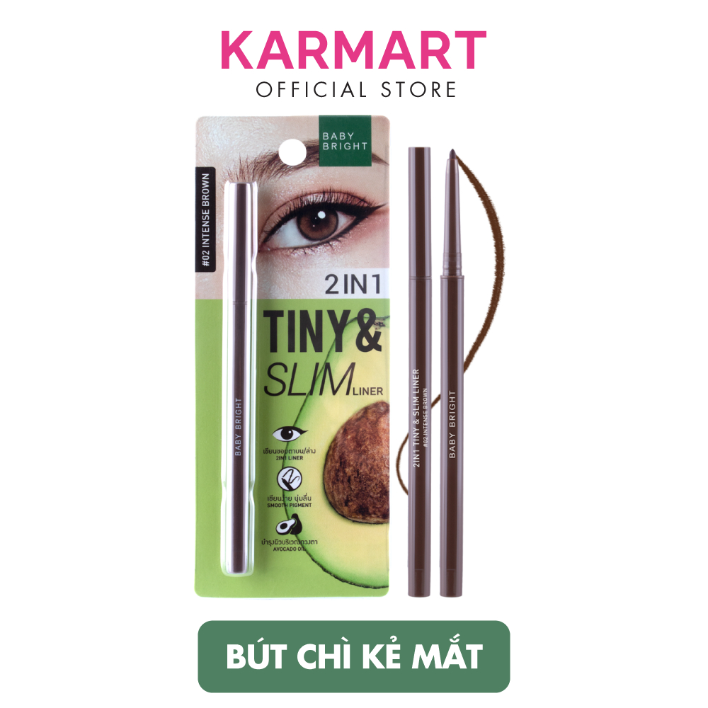 Bút kẻ mắt 2 in 1 Baby Bright Tiny & Slim Liner 0.1g