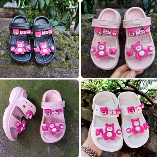 Dép quai hậu,dép xan đan,Cross [kèm sticker] cho bé gái từ 3 - 9 tuổi đế cao 2-3cm êm mềm chân SDBM01.