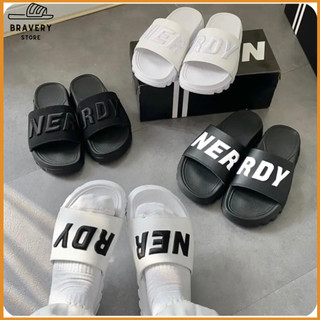 Dép Nerdy Quai Ngang Nam Nữ Quai Ngang Thêu
