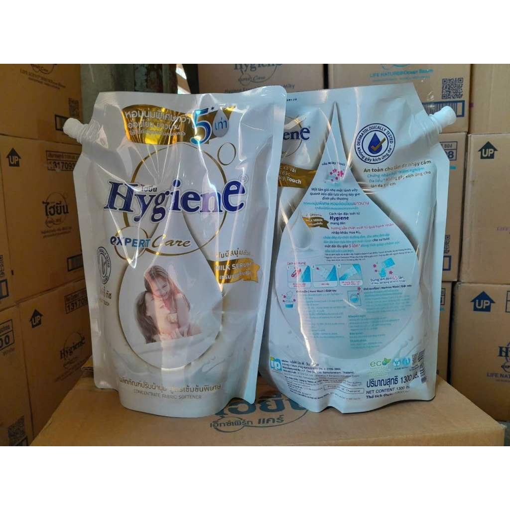Nước xả vải đậm đặc Hygiene Thái Lan chính hãng túi 2200ml - Trắng