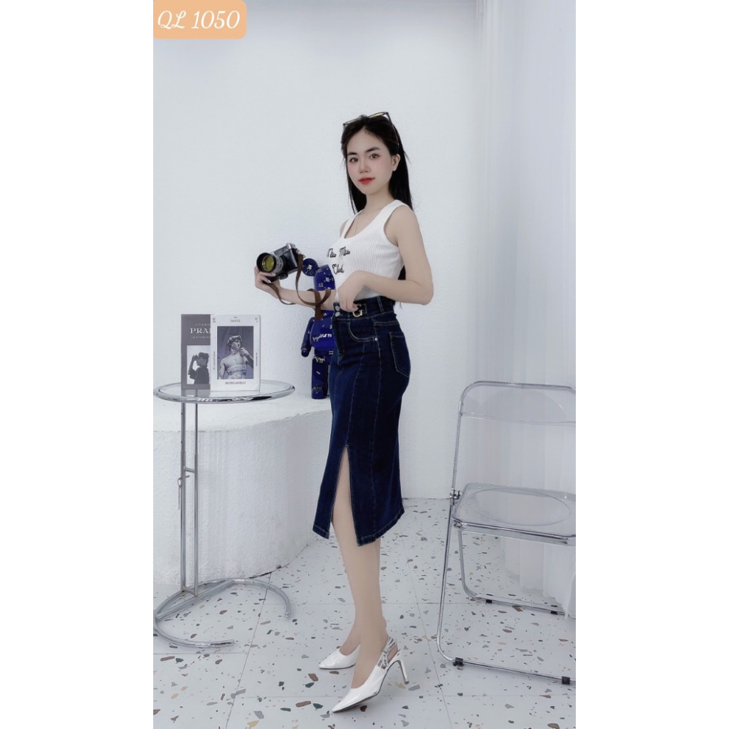 Chân váy dài mqTRUNK chân váy jean phong cách thời thượng 1050 | BigBuy360 - bigbuy360.vn
