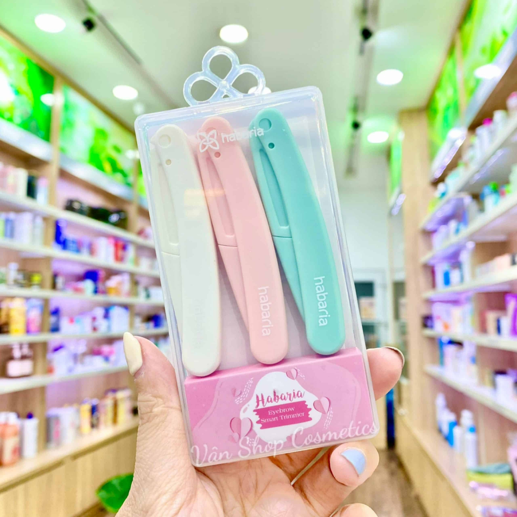 Bộ 3 Dao cạo lông mày Habaria Eyebrow Smart Trimmer thiết kế thông minh