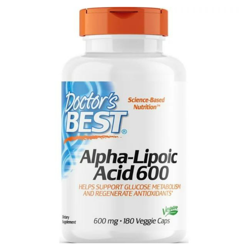 Doctor's Best Alpha-Lipoic Acid 600mg - Viên uống chống lão hóa, duy trì lượng đường trong máu, hỗ trợ tim mạch 180 viên