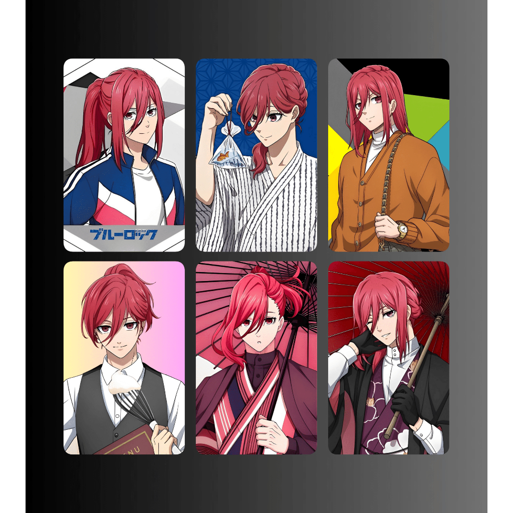 Thẻ nhựa bo góc nhân vật Chigiri, hàng sẵn.