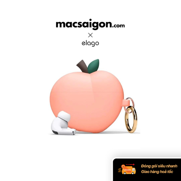 Vỏ bảo vệ AirPods Pro 2 Elago Peach EAPP2-PEACH-PE - Màu quả đào