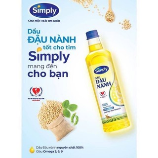 Chai dầu đậu nành Simply 1l