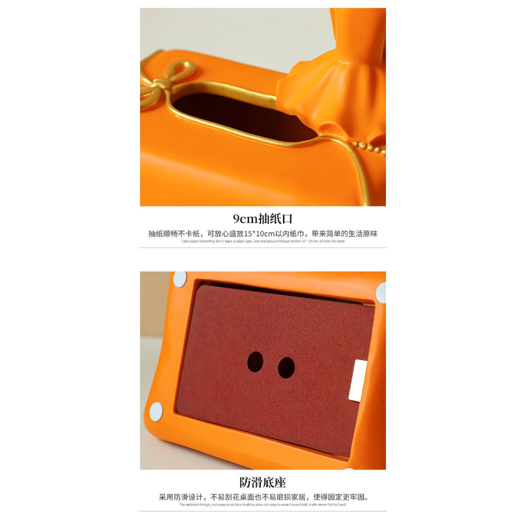 Decor Để bàn "Hộp Rút Khăn Giấy Bé Gái"  Resin Mô Hình Trang Trí, Quà Tặng Cao Cấp Sang Trọng