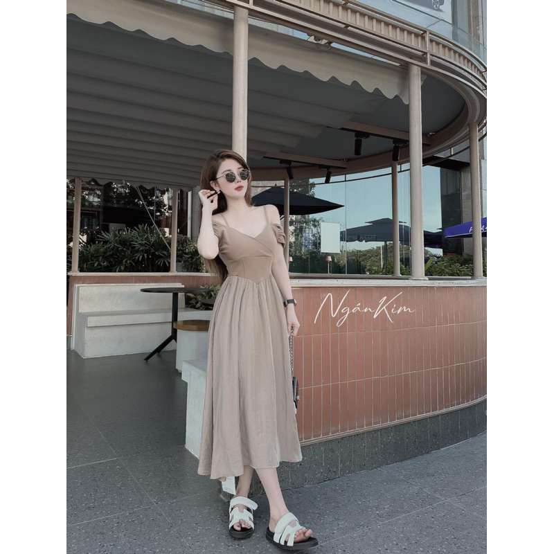 Đầm thun borip phối bigsize 55-90kg