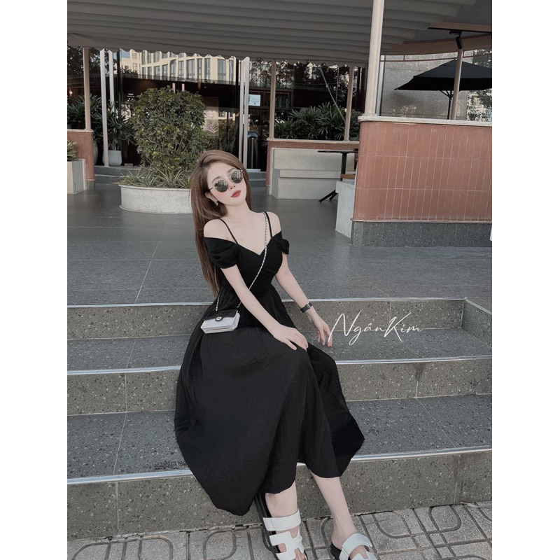 Đầm thun borip phối bigsize 55-90kg
