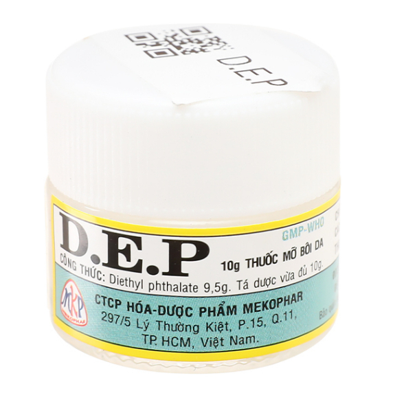 D.E.P mỡ bôi da giúp giảm ngứa do ghẻ, muỗi, côn trùng cắn lọ 10g