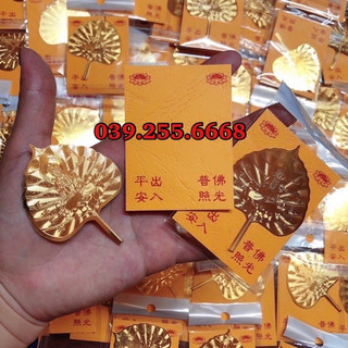 Combo 100 lá bồ đề mạ vàng