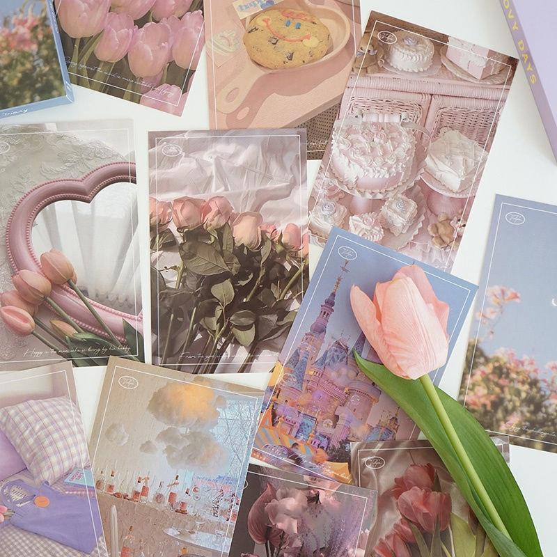 Bộ 30 tấm Postcard decor bưu thiếp trang trí tường phong cảnh vintage