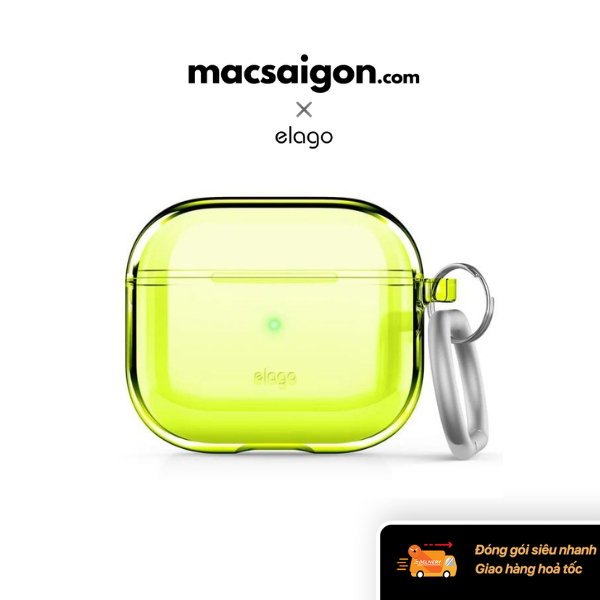 Vỏ bảo vệ AirPods 3 Elago Clear Case EAP3CL-HANG-NYE - Màu vàng