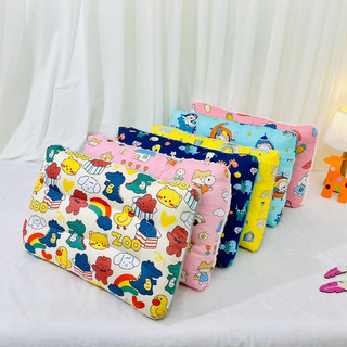 Gối Trẻ em 30*50  dùng cho trẻ từ 0-10t ( vải cotton thoáng mát mix vải nhung matxa mềm mịn)