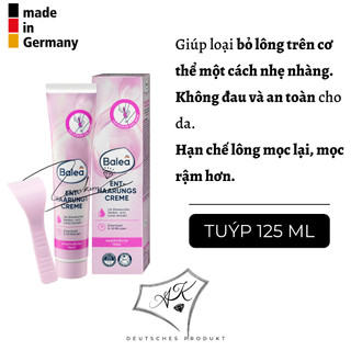 [ Hàng Đức ] Kem tẩy lông balea cho mọi loại da - nội địa Đức - 125 ml