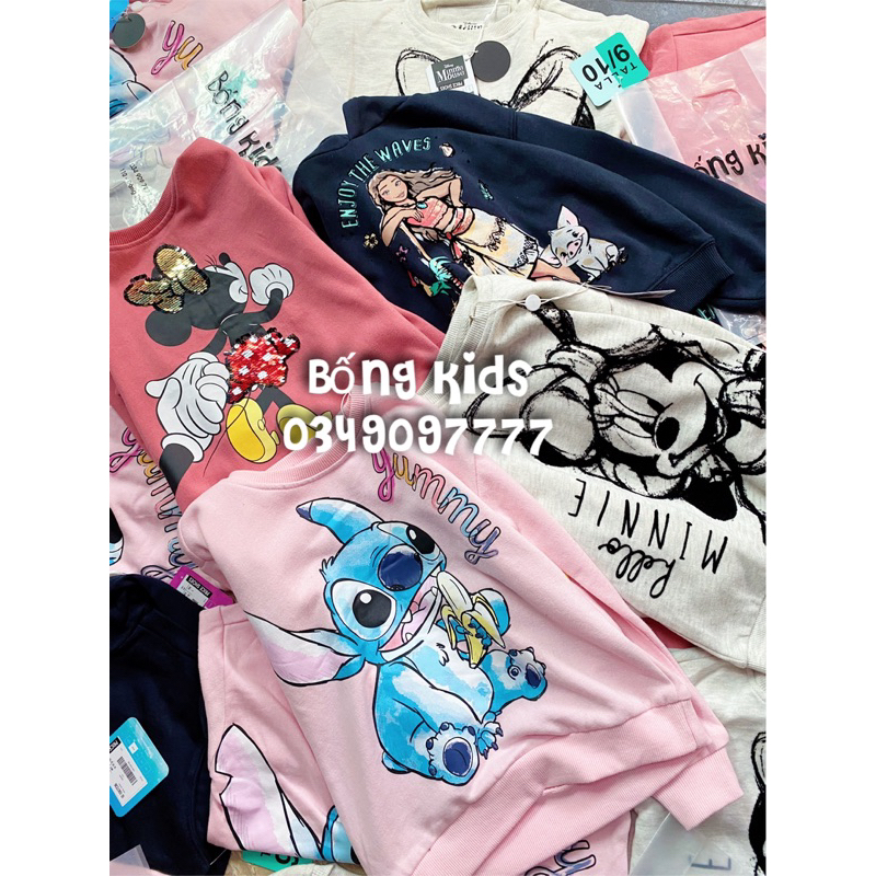 Áo Nỉ Bé Gái Hoạt Hình DN