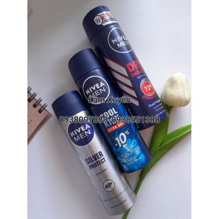 Xịt khử mùi Nivea Men 150ml 🔥 CHÍNH HÃNG 🔥 giúp giảm mồ hôi ngăn mùi hiệu quả hương thơm mát và sảng khoái lâu dài ✨️✨️