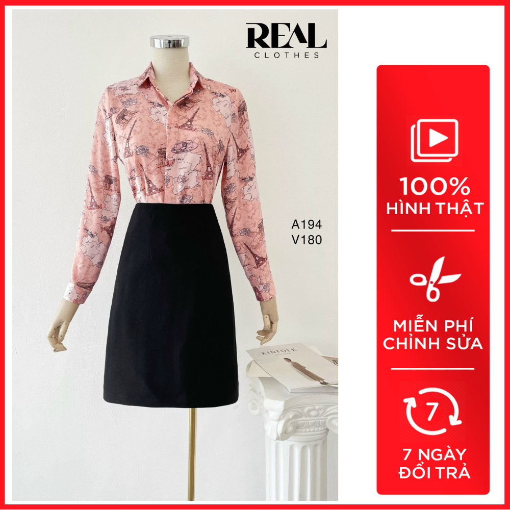Sơ Mi Bản Đồ Paris_REAL
