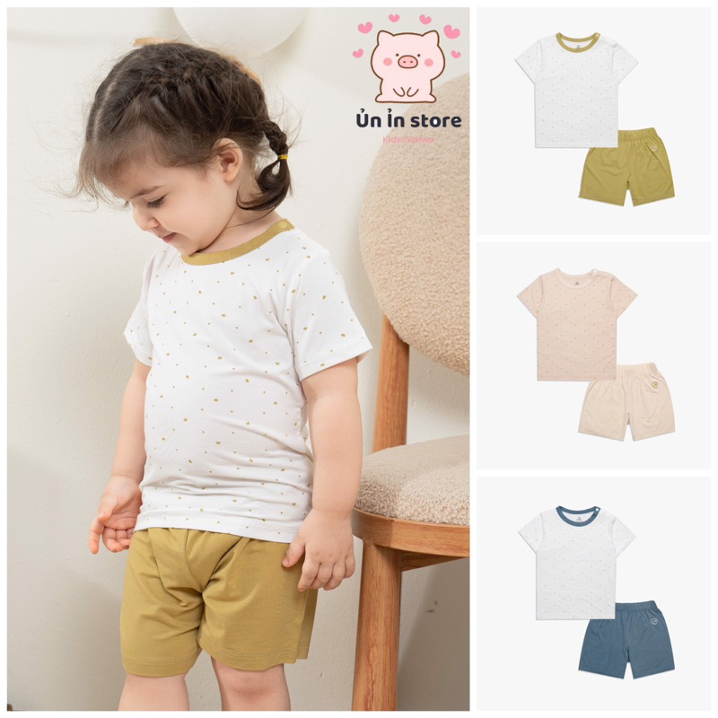 Bubaby Bộ ngắn tay cài vai Glory - Bambus BBB130109